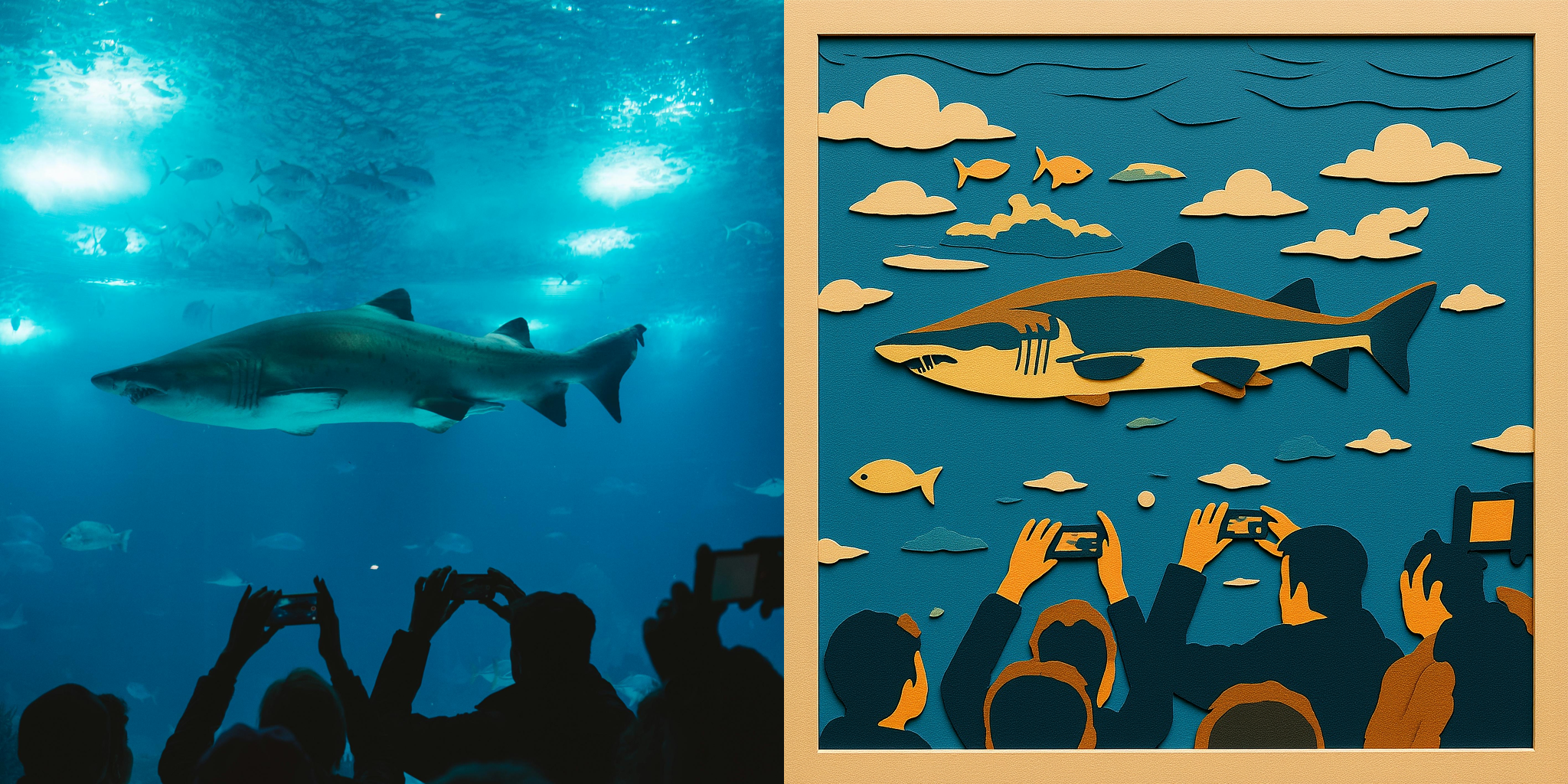 Paper Cutting Style Example